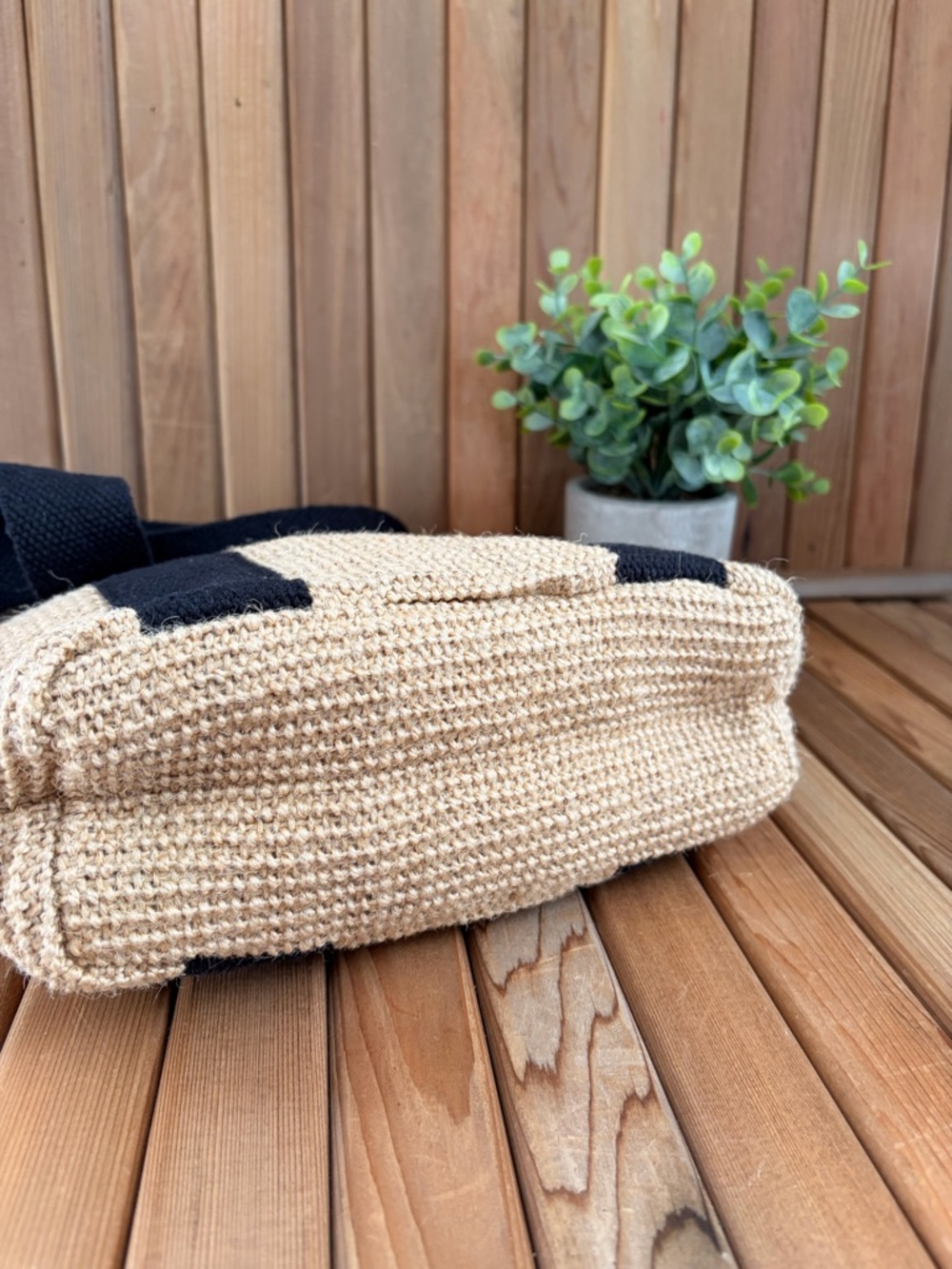 Wacoal Tote Bag and Wallet Set Natural Fibers Eco Minimalist - Picture 4 of 10